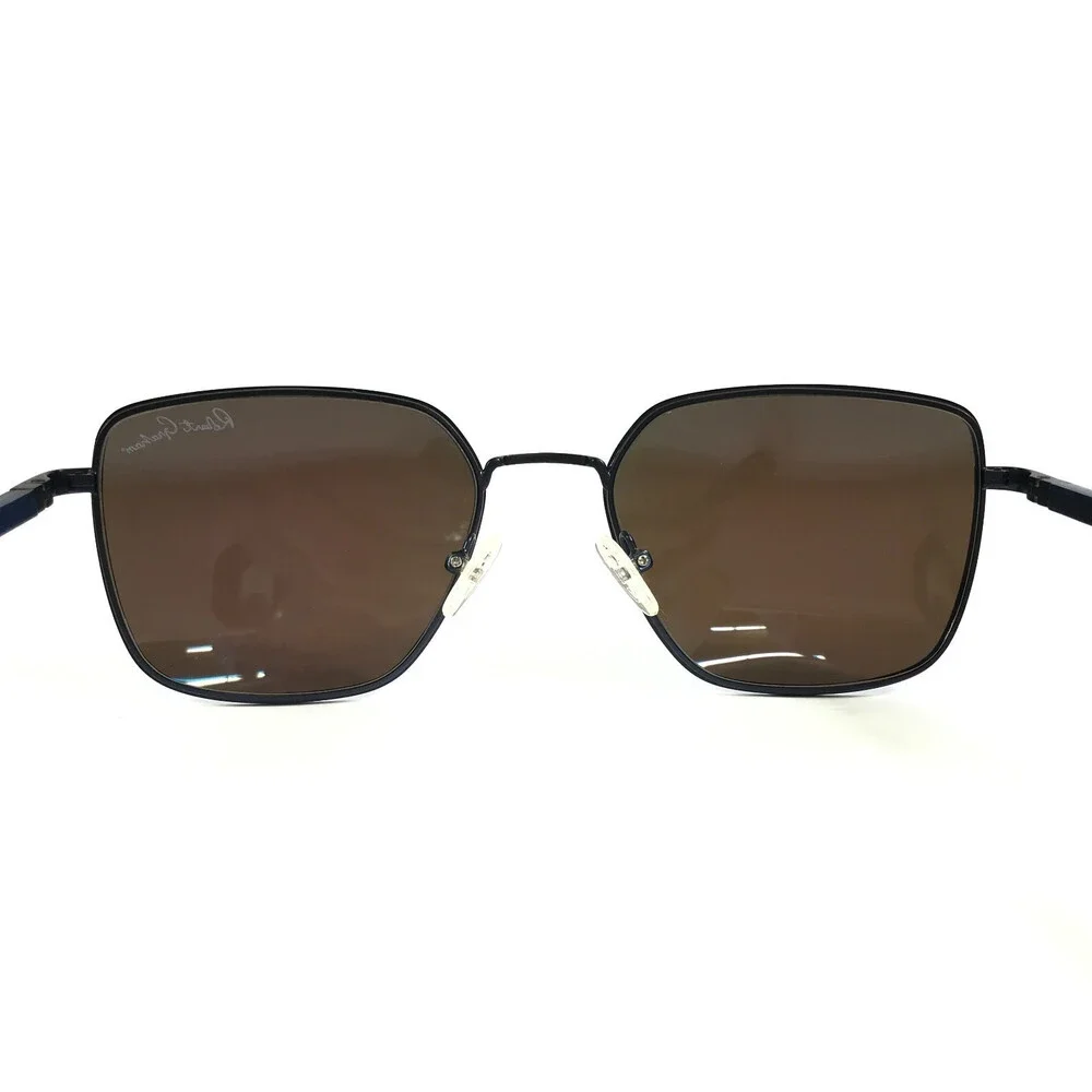 Robert Graham Sunglasses LLOYD NAV Navy Square Frames with Mirrored Blue Lenses